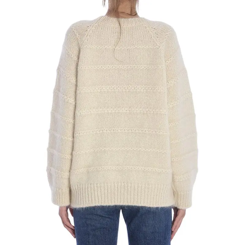 CELINE Triomphe Crew Neck Sweater In Mohair And Silk-1