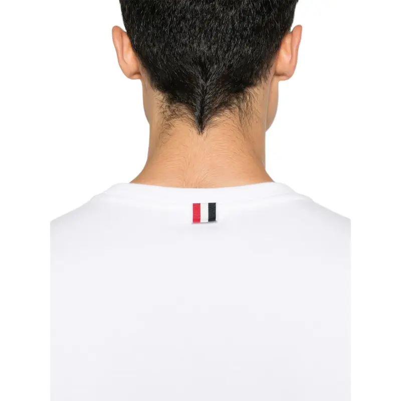 THOM BROWNE Rwb Stripe Crewneck T Shirt-4