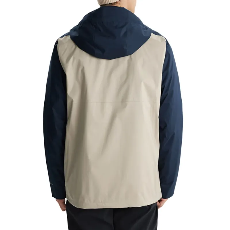 Columbia CABOT TRAIL Water Resistant Warm Heat Reflective Windbreaker Jacket Men's Beige Blue-3