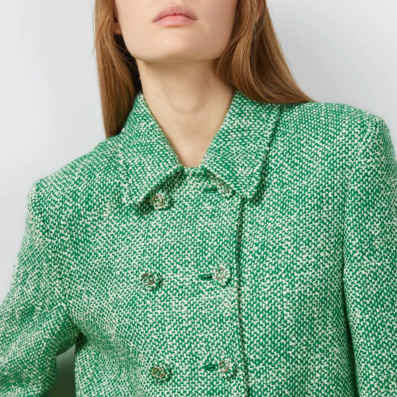 GUCCI Jackets Coats Women's Green-4