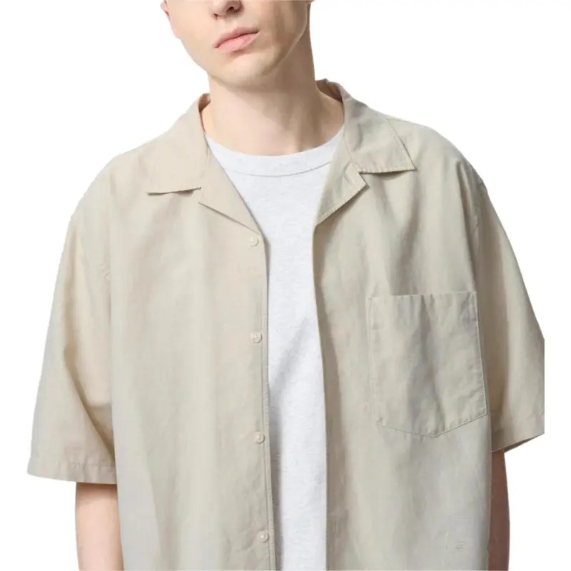 UNIQLO Shirts Unisex Dark Beige-4