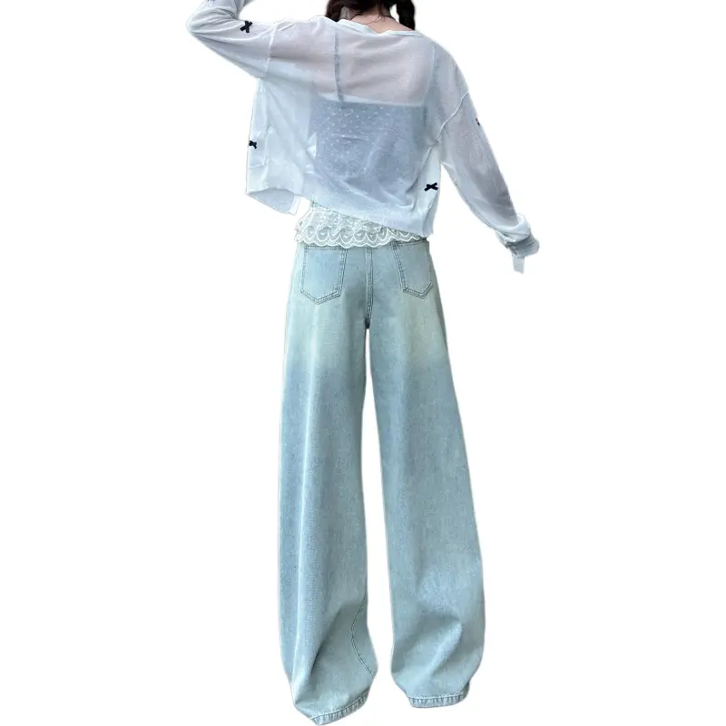 Wen Shan Jeans Women's Light Blue-1