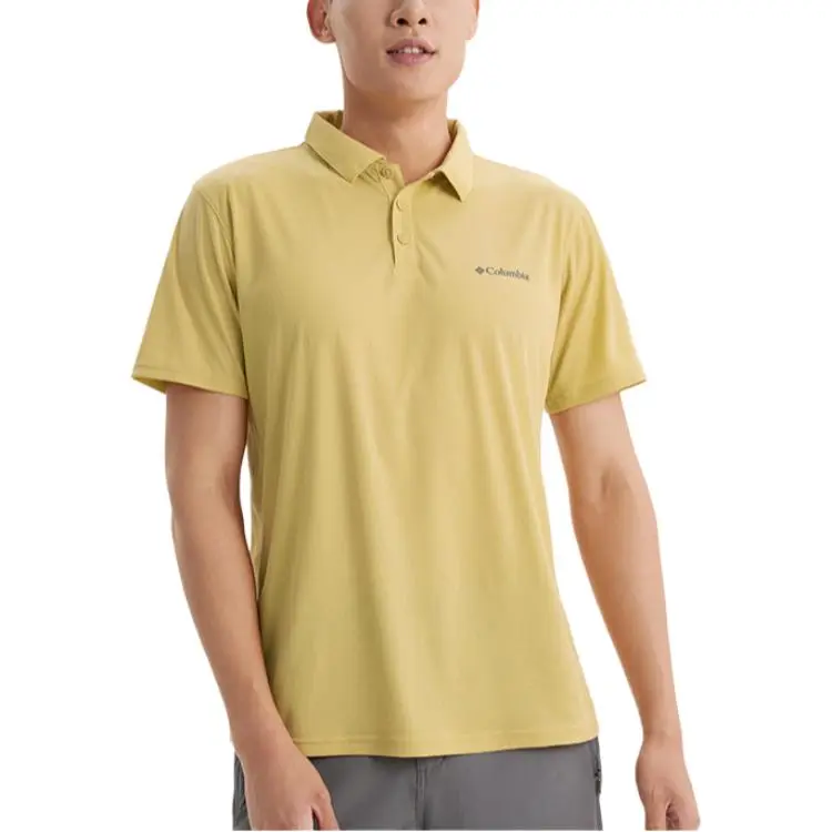 Columbia Polo Shirts Men Gold-2