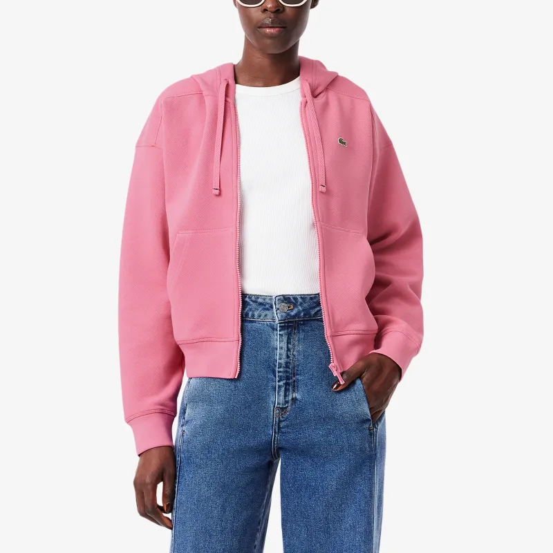 LACOSTE Zip up Piqué Hoodie-2