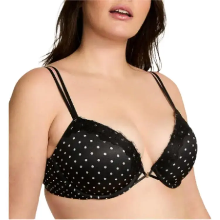 Victoria's Secret Bra Women's Black Polka Dot-1
