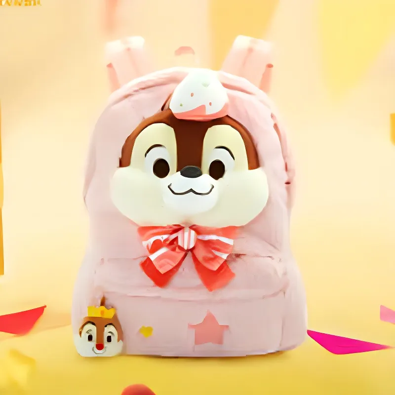 Disney Plush Backpack Regular Unisex Pink-4