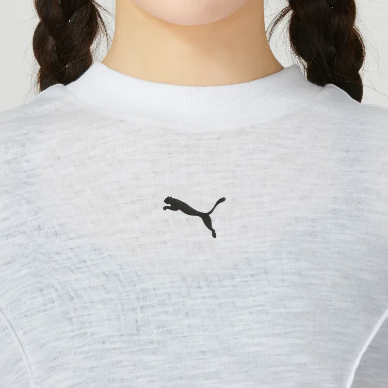 PUMA ACTIVE ESS T Shirts Women's White-4