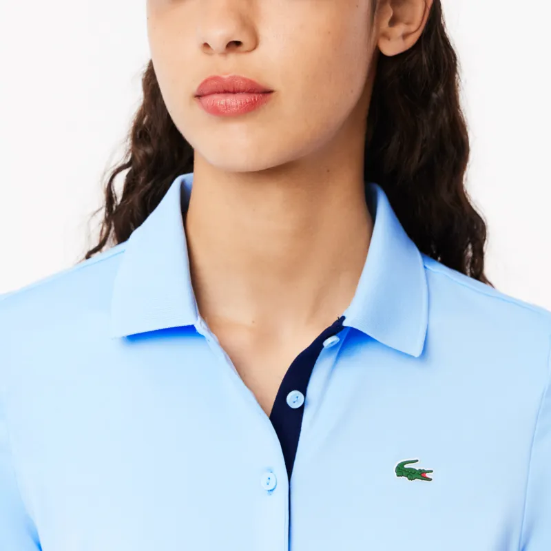LACOSTE Polo Shirt Women's Blue-3