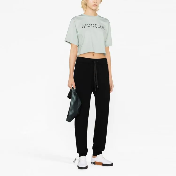 Moncler Crop Tops Women's Green-1