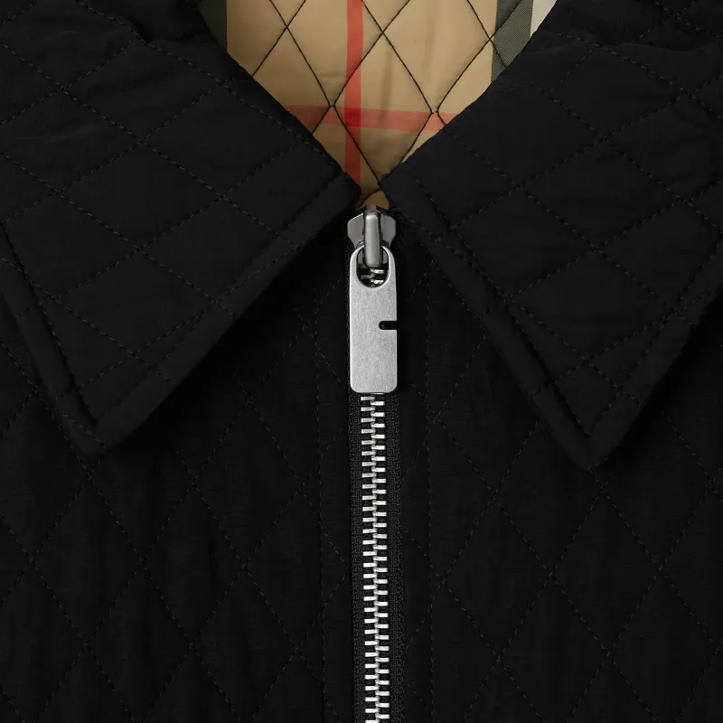 Burberry Quilted Zip Up Jacket-4