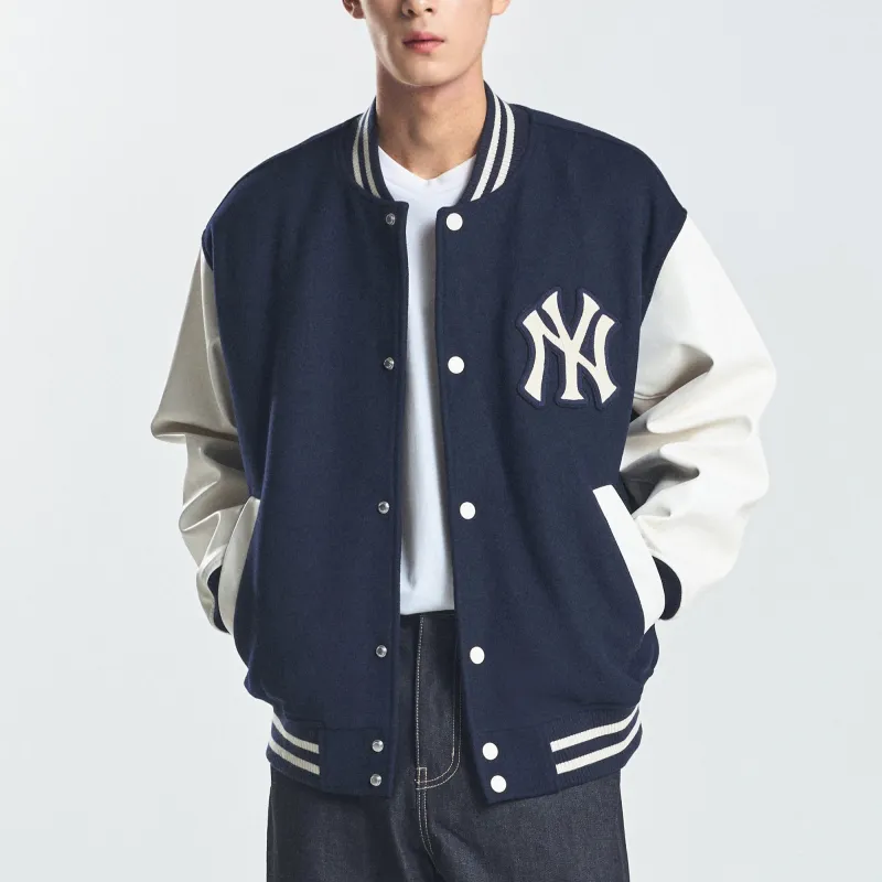 MLB Varsity New York Yankees Jacket Unisex Marine Blue-4