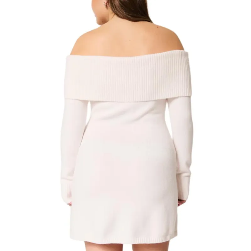Hollister Long-Sleeved Dresses Women's Cloud White-1