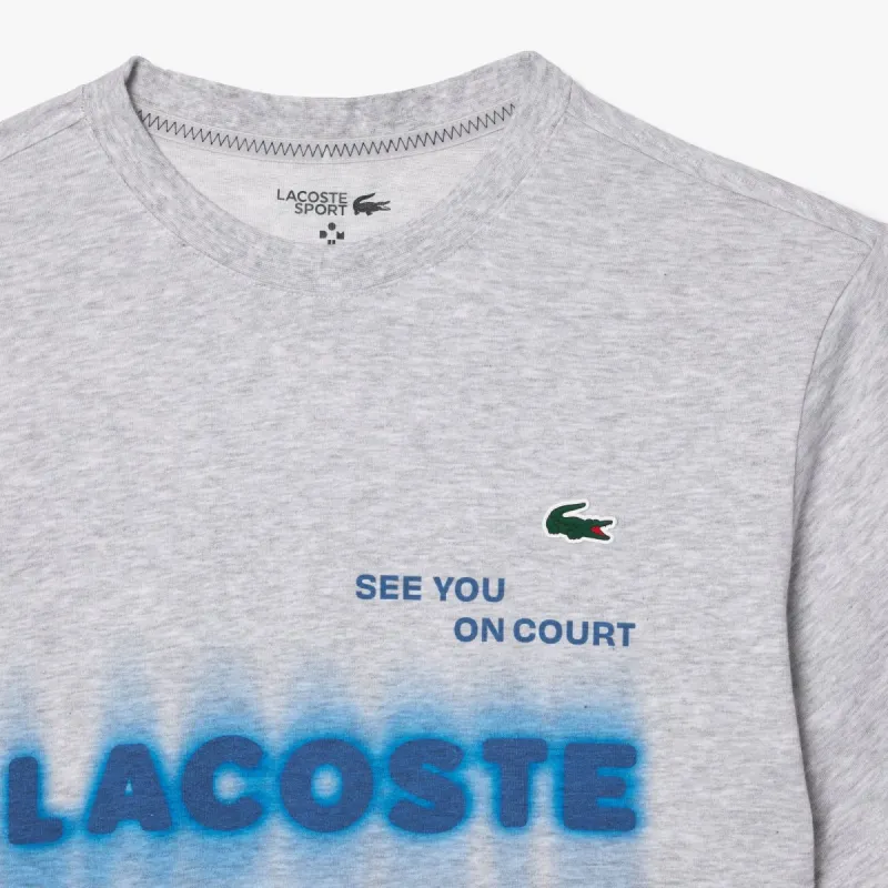 LACOSTE x DANNIER·MEIDEWEIJIEFU,LIANMINGKUAN T Shirt Men's Gray-4
