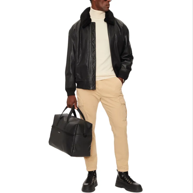 HUGO BOSS Zip Up Leather Jacket-1