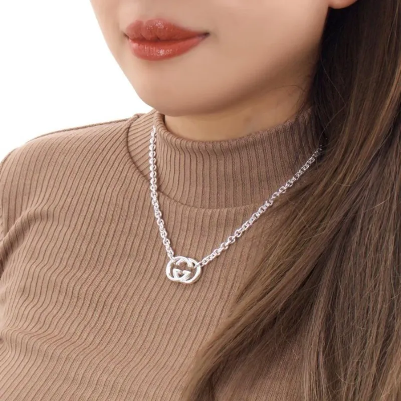 GUCCI GG 925 Sterling Silver Necklaces Unisex Silver-3