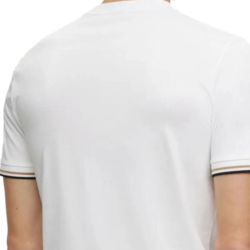 HUGO BOSS Stripe Trim Crewneck T Shirt-4
