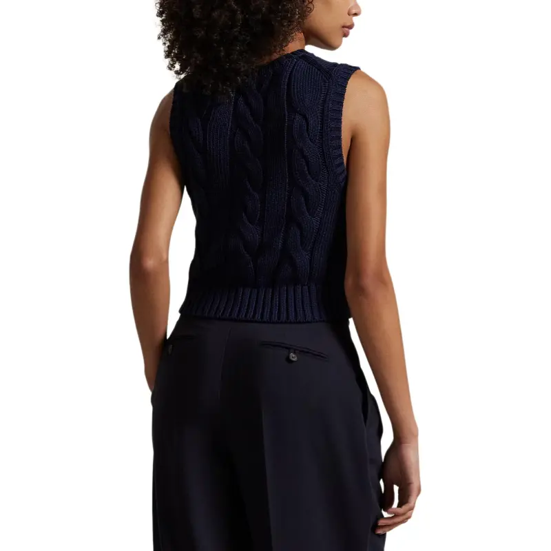 Polo Ralph Lauren Cable Knit Cropped Vest-2