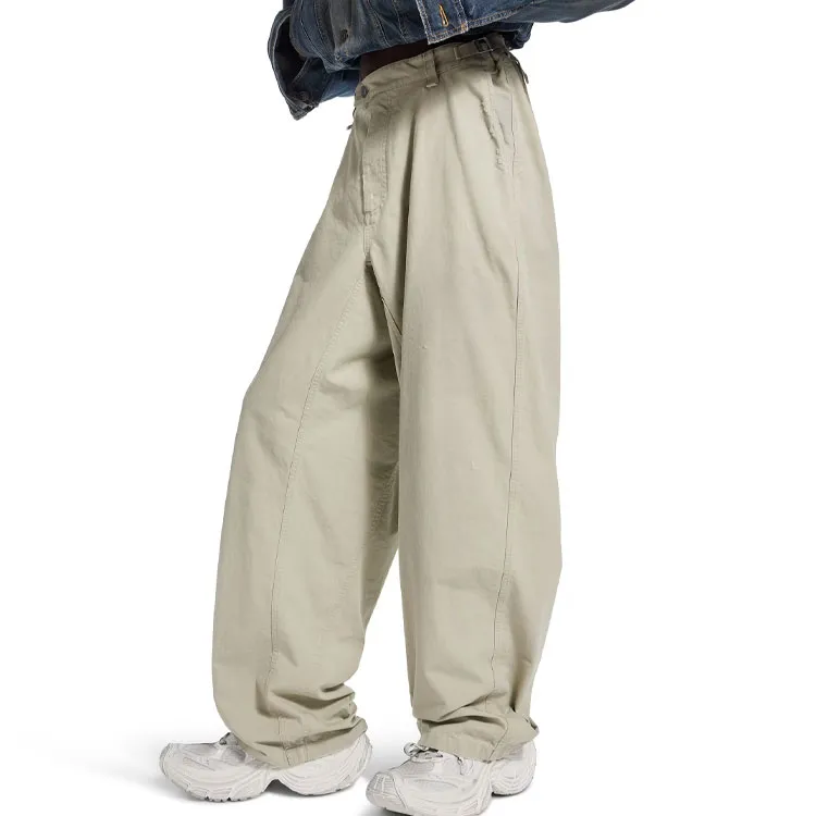 Balenciaga Distressed Straight Leg Trousers-5