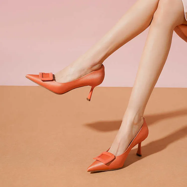 HARSON Slim Heel High Heels 6.5cm Women's-6