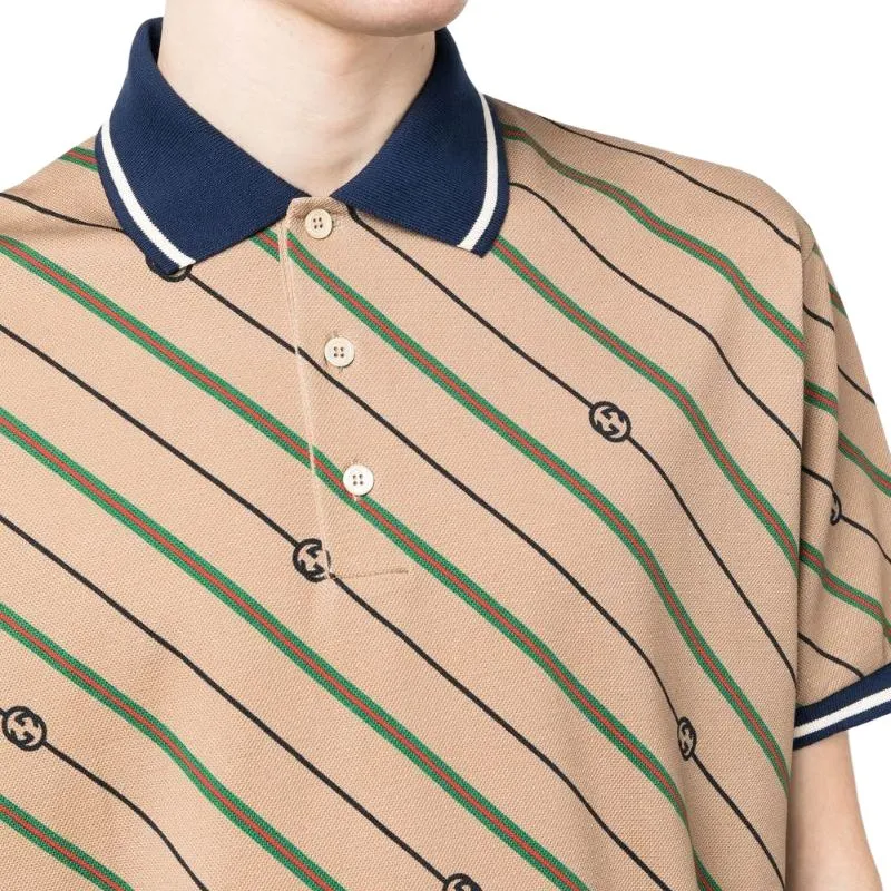 GUCCI SS23 Polo Shirt Men's Brown-4