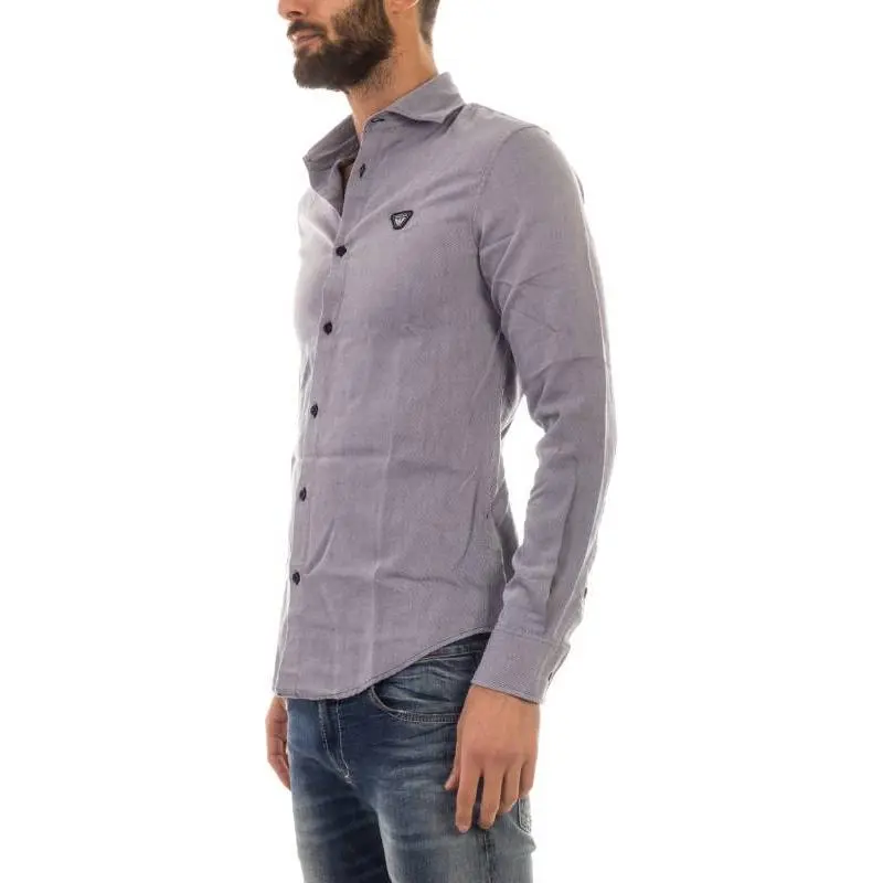 ARMANI JEANS Shirts Men Blue-2