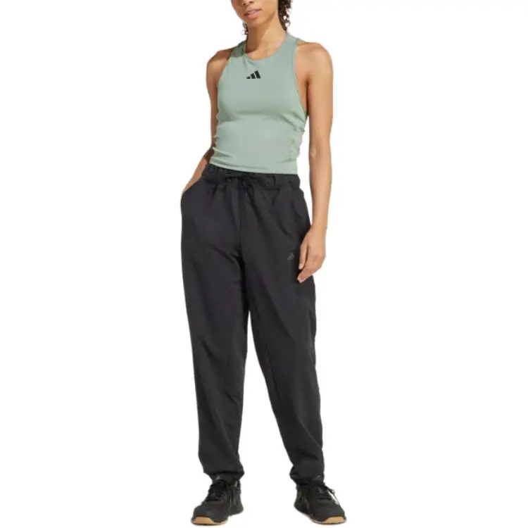 Adidas 3 StripesPower Tank Top Women's Silver Green-3