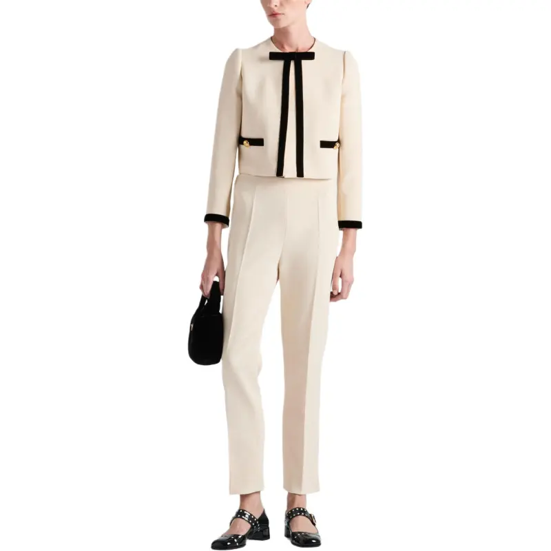 PRADA Sablé Tapered Trousers-1