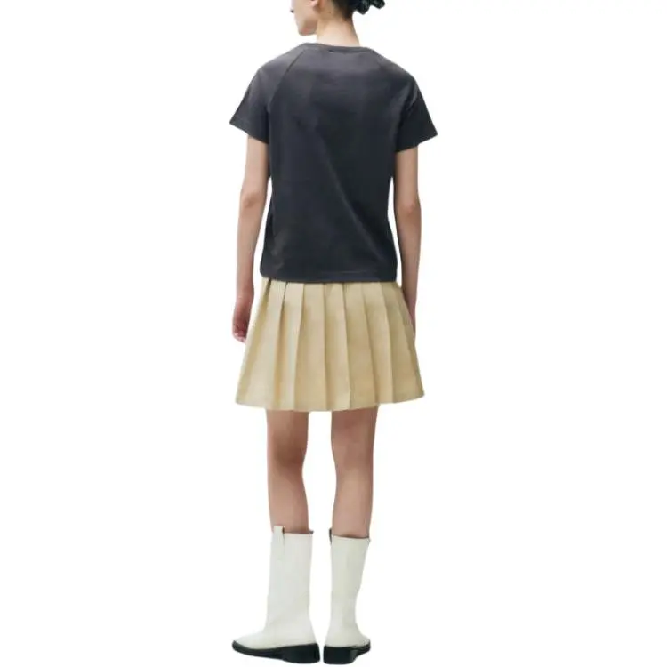 MARITHE FRANCOIS GIRBAUD Raglan Sleeve T Shirt Women's Charcoal Gray-4