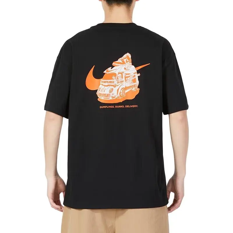Nike T Shirts Men Black-3