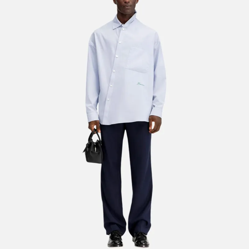 Jacquemus Le Cuadro Logo Embroidered Shirt-2