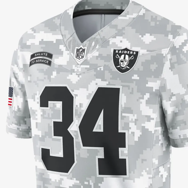 Nike Bo Jackson Las Vegas Raiders Salute To Service Men's Nike Dri FIT Nfl Limited Jersey-2
