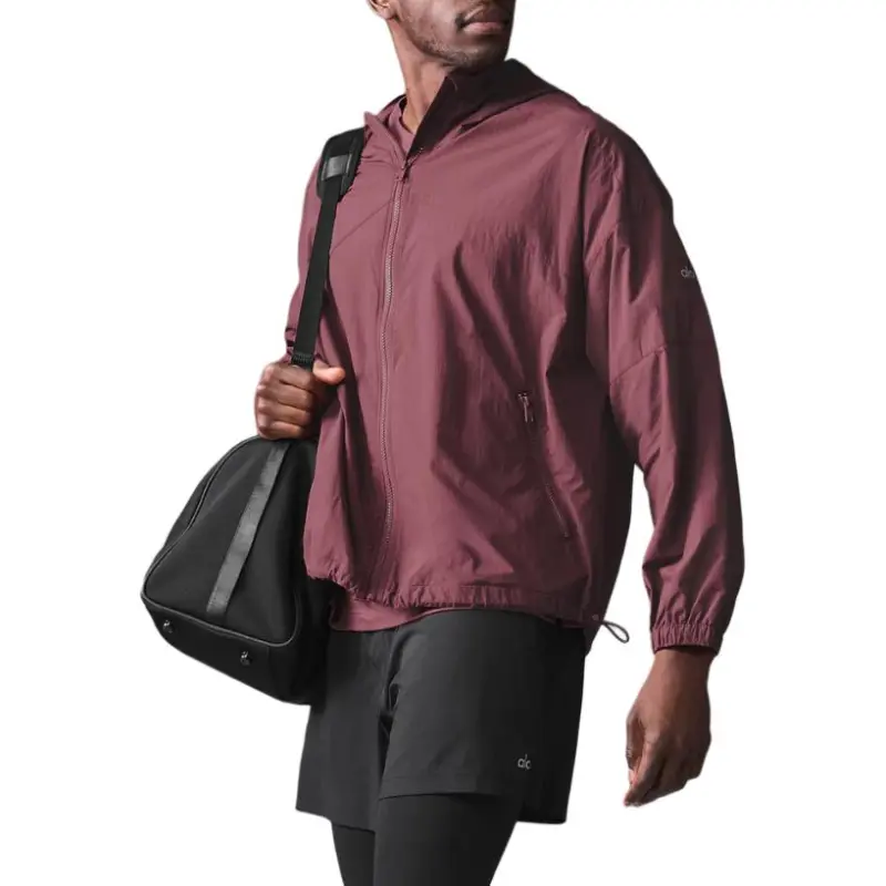 Alo Yoga Jackets & Coats Men's Burgundy Red-2