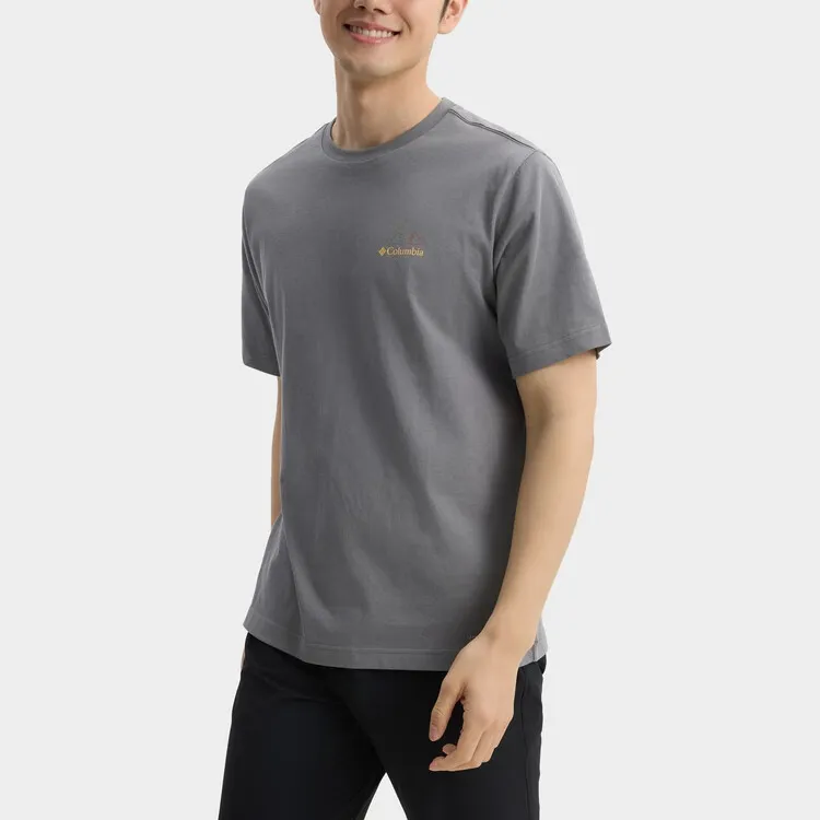 Columbia TUNNEL VALLEY T Shirt Men's Gray-1
