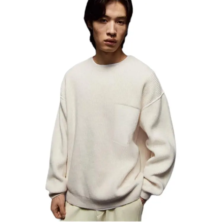 H&M Sweaters Men Light Beige-1