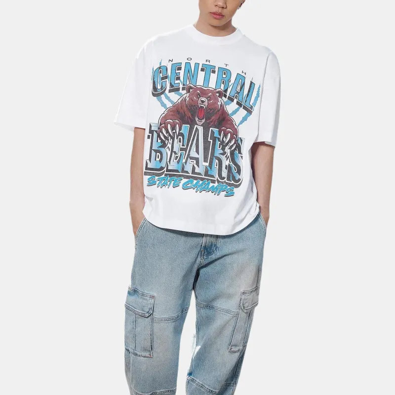 Hollister T Shirts Men White-3