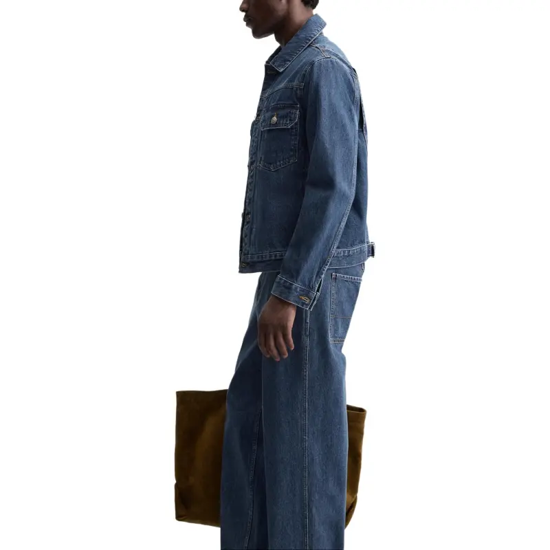 ZARA Denim Jacket Men's Medium Blue-5