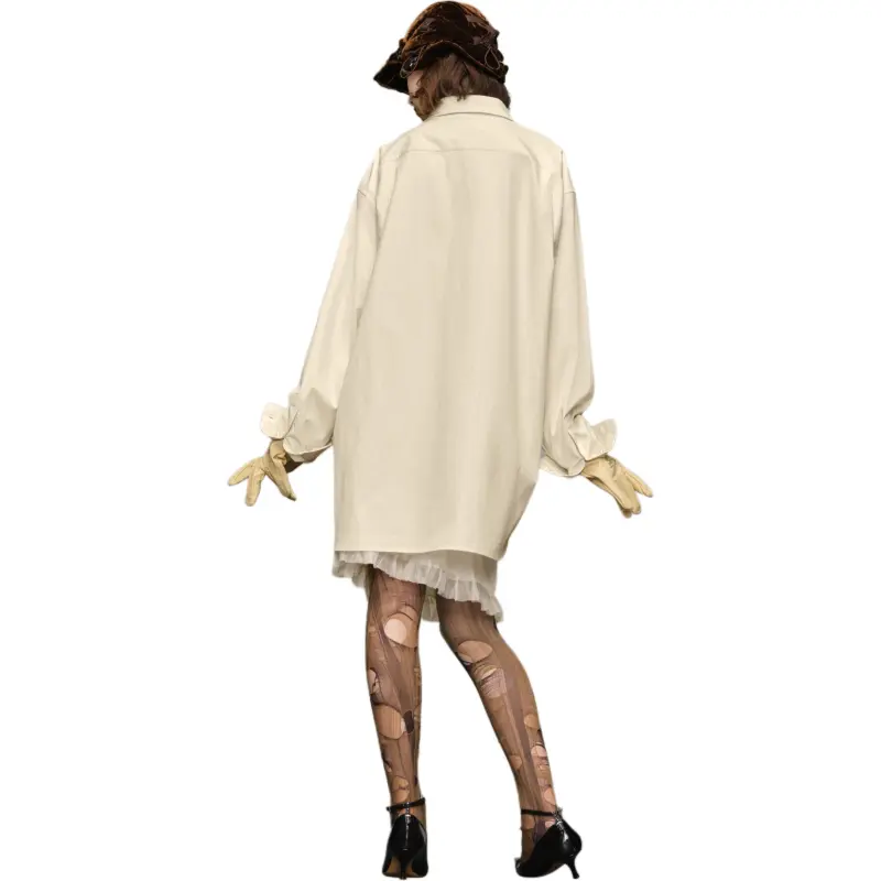 Maison Margiela Oversized Curved Hem Shirt-3