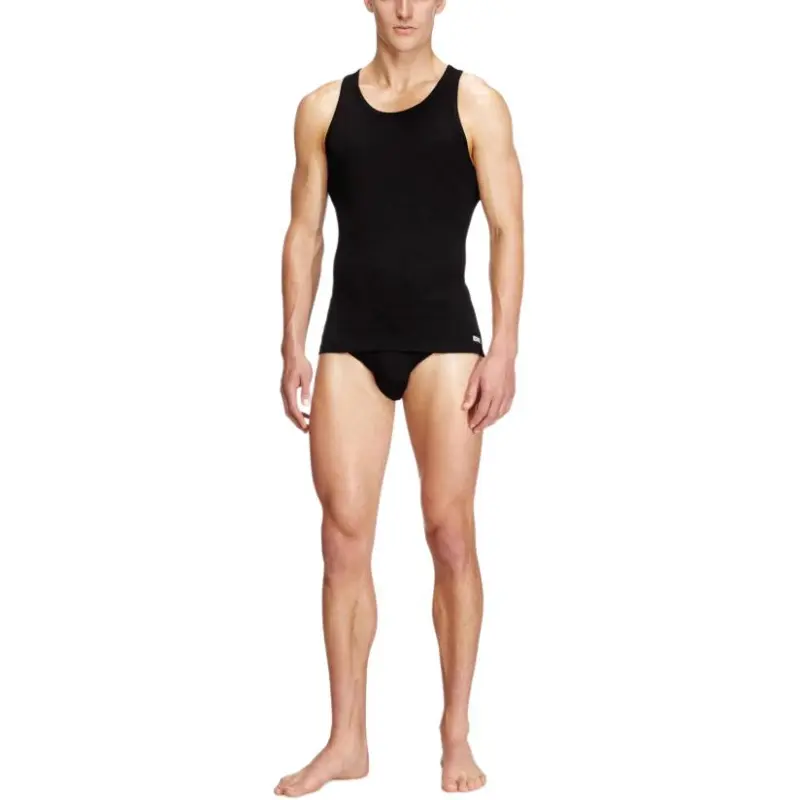 DIESEL Sleeveless T Shirt Men's 2 Pack Black-2