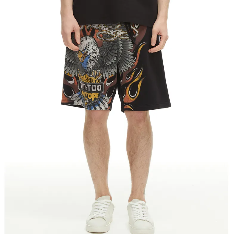Ed Hardy SS22 Loose Fit Shorts Men's Black-3