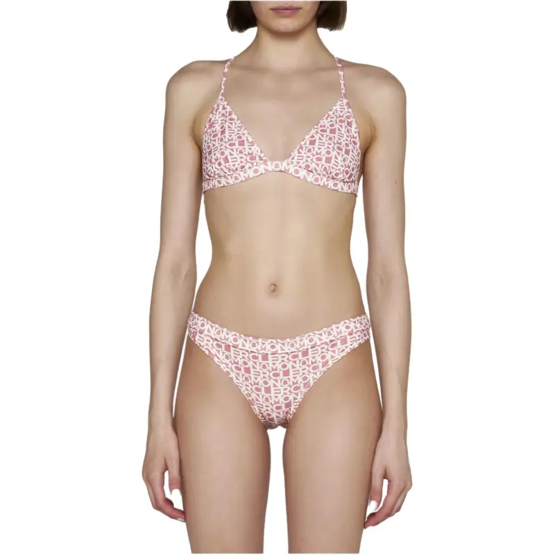 Moncler Allover Logo Printed Alose Two-Piece Bikini Set-2