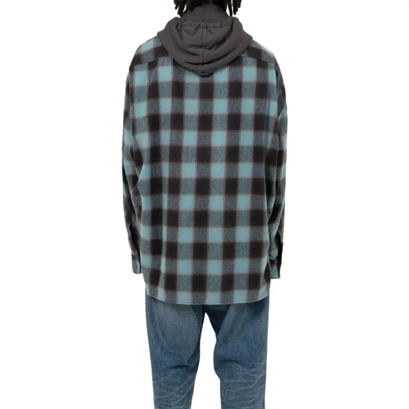 Maison Mihara Yasuhiro Double Layered Check Shirt-3