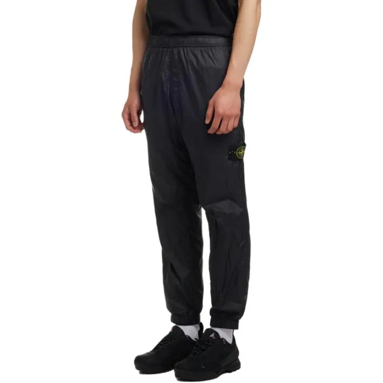 STONE ISLAND SS23 Knitted Sports Pants Men's Black-4