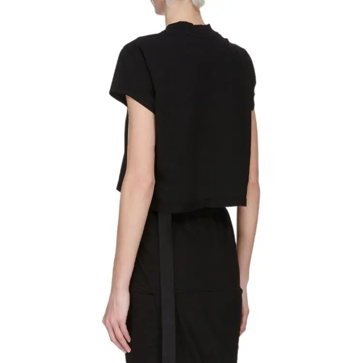 Rick Owens DRKSHDW Cropped Small Level Crewneck T Shirt-4