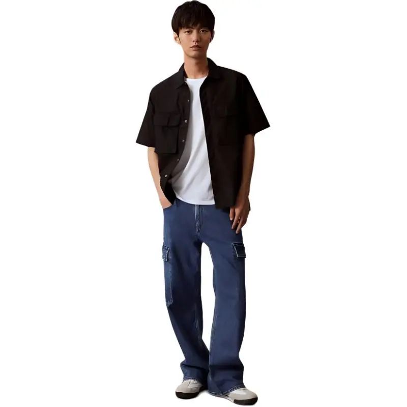 CALVIN KLEIN Shirt Men's Space Black-4