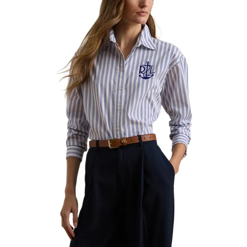 LAUREN RALPH LAUREN SS25 Shirt Women's Royal Blue-2