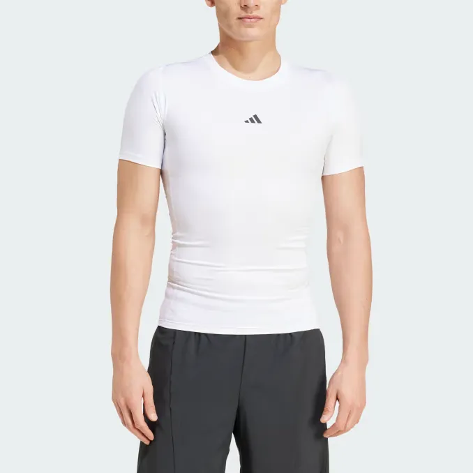 Adidas Free Shipping With AdiClub Techfit Compression Training Tee-1