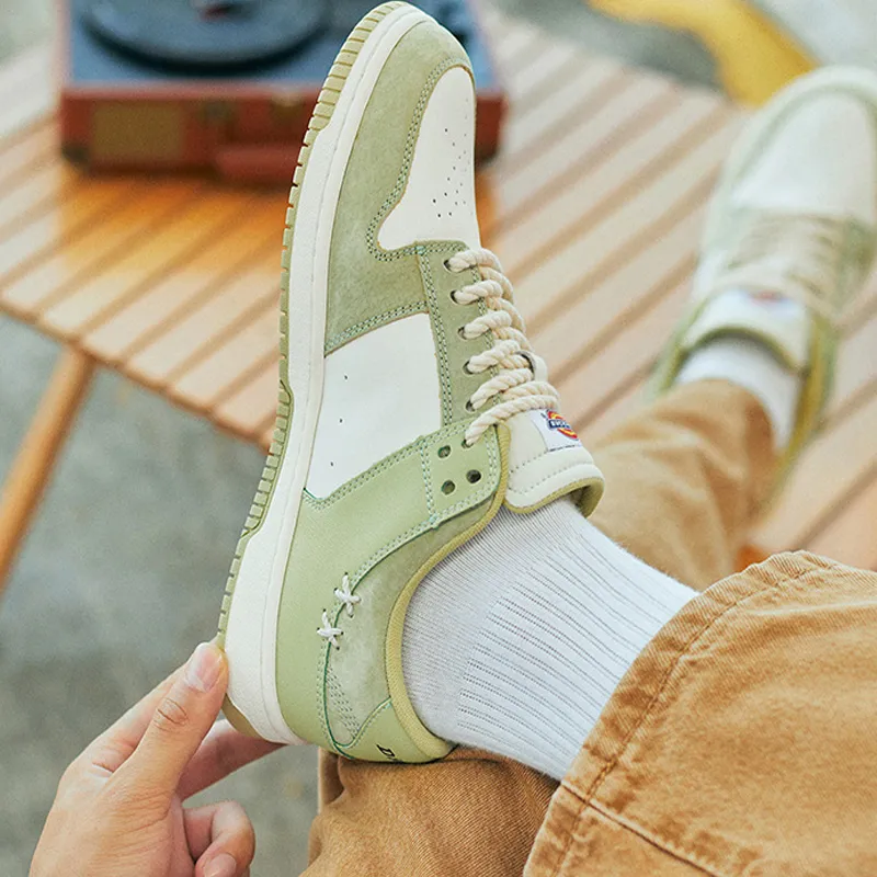 Dickies Abrasion Resistant Lightweight Slip Resistant Low Top Skateboard Shoes Men's Avocado Green-6