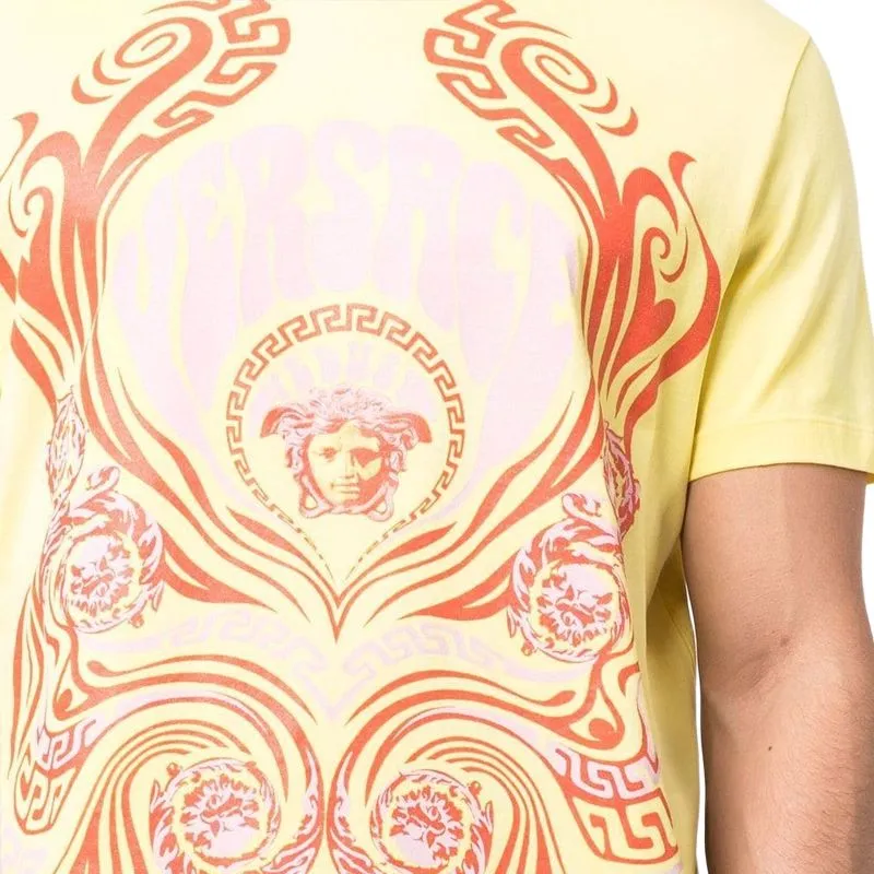 VERSACE VERSACE SS22 T-Shirt Men's Yellow-4