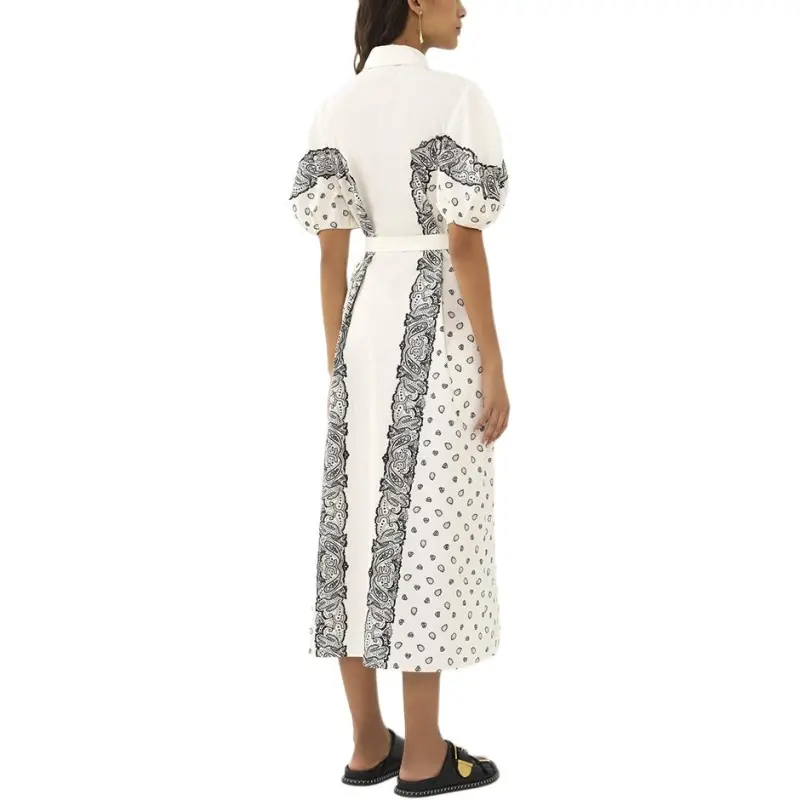 Chloé Bandana print Midi Shirt Dress-3