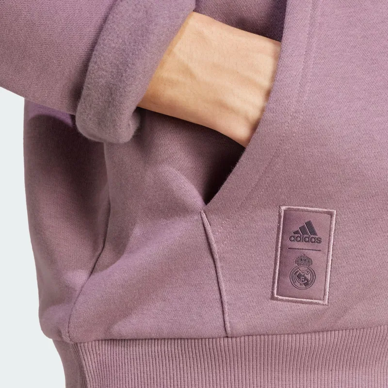 Adidas Real Madrid FW24 Sweatshirt Men's Dark Grey Purple Pink-5